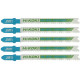 HiKOKI 750040 HSS Lame pour métal pour scie sauteuse, 91,5/65×7,5×1 mm, 5 pieces