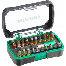 HiKOKI 750363 Jeu d'embouts 32 pieces 1/4" Longueur 25 mm