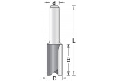 HiKOKI 754052 Fraises a rainurer avec 2 tranchants 4x11x51mm tige 8mm 1 piece