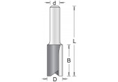 HiKOKI 754053 Fraises a rainurer avec 2 tranchants 5x11x51mm tige 8mm 1 piece