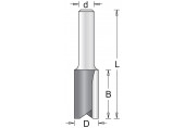 HiKOKI 754072 Fraises a rainurer avec 2 tranchants 20x19x51mm tige 8mm 1 piece