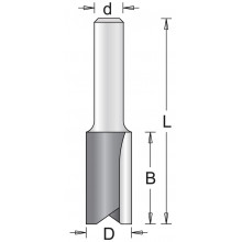 HiKOKI 754072 Fraises a rainurer avec 2 tranchants 20x19x51mm tige 8mm 1 piece