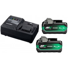 HiKOKI UC18YSL3WHZ Batterie Multivolt 36V 2.5Ah/ 18V 5.0Ah Li-Ion + UC18YSL