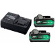 HiKOKI UC18YSL3WHZ Batterie Multivolt 36V 2.5Ah/ 18V 5.0Ah Li-Ion + UC18YSL