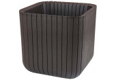 KETER CUBE PLANTER L Pot, 39,5 x 39,5 x 39,5 cm, marron 17201220