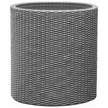 KETER SMALL CYLINDER Pot, 28 x 28 x 28,3 cm, rotin, gris 17197833