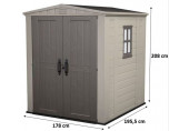 KETER FACTOR 6 x 6 Abri de jardin, 178 x 195,5 x 208 cm 17197898