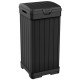 KETER BALTIMORE 125L Poubelle en résine, 41 x 41 x 87,4 cm, noir 17206192