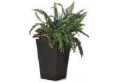 KETER RATTAN PLANTER S 23,6L Pot petit, 28,5 x 43,5 cm, anthracite 17192300