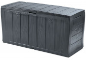 KETER SHERWOOD 270L Coffre de rangement 117 x 45 x 57,5 cm, anthracite 17198596