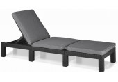 KETER DAYTONA DELUXE Chaise longue, 195 x 65 x 25,5 cm, graphite 17211632