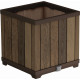 KETER DECO SQUARE Pot de fleurs, 45,5 x 45,5 x 45,5 cm, walnut 17213622
