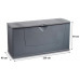 KIS KARISMA 200L Coffre de rangement 119x40x59cm gris foncé