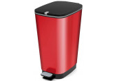 KIS CHIC BIN L 50L Poubelle a pédale 29 x 44,5 x 60,5 cm rouge