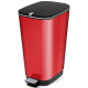 KIS CHIC BIN L 50L Poubelle a pédale 29 x 44,5 x 60,5 cm rouge