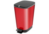 KIS CHIC BIN M 35L Poubelle a pédale 26,5 x 40,5 x 45 cm rouge