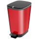 KIS CHIC BIN M 35L Poubelle a pédale 26,5 x 40,5 x 45 cm rouge