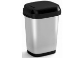 KIS DUAL SWING BIN STYLE S 10L Poubelle basculante 19 x 25 x 32 cm steel