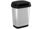 KIS DUAL SWING BIN STYLE M 25L Poubelle basculante 26 x 37,5 x 48,5 cm steel