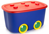 KIS FUNNY BOX L 46L 58x38,5x32cm bleu/rouge