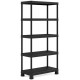 KIS PLUS 80/5 Étagere de rangement 80x40x187cm, noir