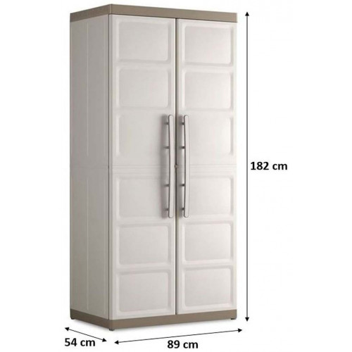 KIS EXCELLENCE XL HAUTE Armoire de rangement 89x54x182cm beige