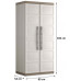 KIS EXCELLENCE XL HAUTE Armoire de rangement 89x54x182cm beige