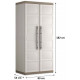 KIS EXCELLENCE XL HAUTE Armoire de rangement 89x54x182cm beige