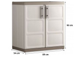 KIS EXCELLENCE XL BASSE Armoire de rangement 89x54x93cm beige