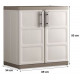 KIS EXCELLENCE XL BASSE Armoire de rangement 89x54x93cm beige