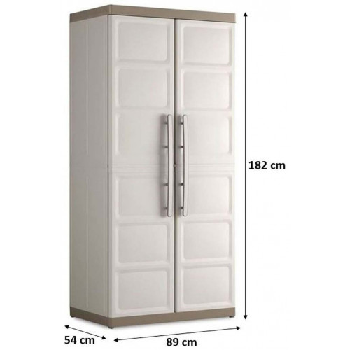 KIS EXCELLENCE XL UTILITAIRE Armoire de rangement 89x54x182cm beige