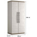 KIS EXCELLENCE XL UTILITAIRE Armoire de rangement 89x54x182cm beige