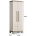 KIS EXCELLENCE HAUTE Armoire de rangement 65x45x182cm beige