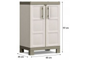 KIS EXCELLENCE BASSE Armoire de rangement 65x45x97cm beige