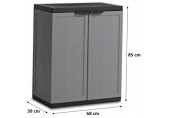 KIS JOLLY BASSE Armoire de rangement 68x39x85cm gris foncé