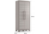 KIS GULLIVER HAUTE Armoire de rangement 80x44x182cm beige