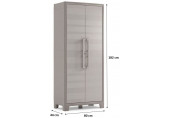 KIS GULLIVER MULTISPACE Armoire de rangement 80x44x182cm beige