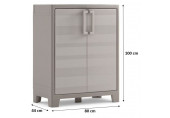 KIS GULLIVER BASSE Armoire de rangement 80x44x100cm beige