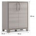 KIS GULLIVER BASSE Armoire de rangement 80x44x100cm beige