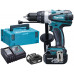 Makita DHP458RTJ Perceuse visseuse a percussion Li-ion, LXT, 18V, 2 x 5,0 Ah, Makpac