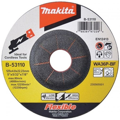 Makita B-53110 Meule 125x4x22mm 1 piece flexible