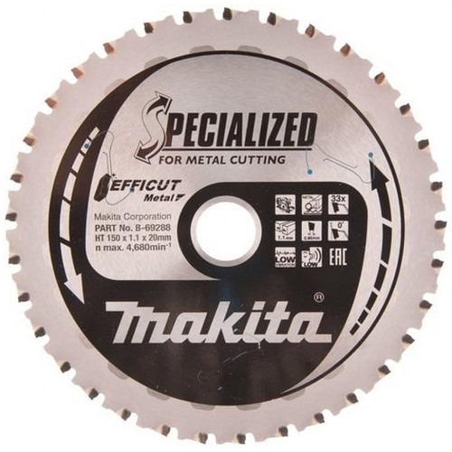 Makita B-69325 Lame de scie EFFICUT 150x20x33Z =old B-69288