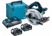 Makita DHS710PT2J Scie circulaire 190mm, Li-ion LXT (2x5,0Ah/18V) Makpac