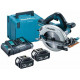 Makita DHS710PT2J Scie circulaire 190mm, Li-ion LXT (2x5,0Ah/18V) Makpac