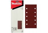 MAKITA P-35754 Papier abrasif avec velcro, 115x229mm, 10 tours, 50 pcs, K100, 9046