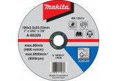 Makita A-85329 Disques a tronçonner 180x2,5x22mm pour meuleuses