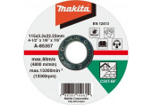 Makita A-85357 Disques a tronçonner 115x3x22mm