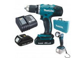 Makita DDF453SYEL Perceuse-visseuse sans fil Li-ion (18V/2x1,5Ah) valise