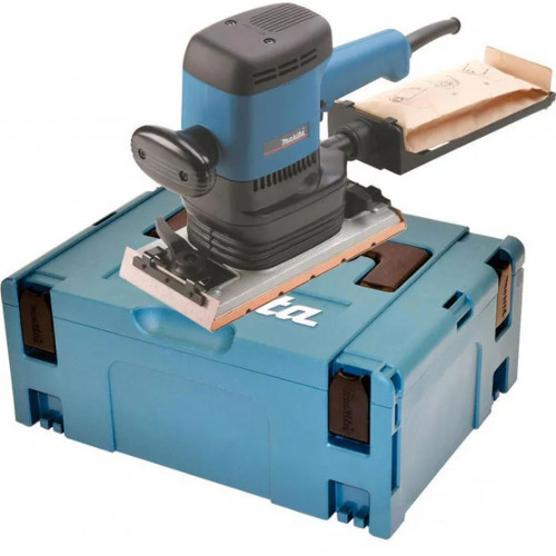 Makita 9046J Ponceuse orbitale 600 W, 229 x 115 mm, Makpac