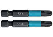 Makita B-63731 Embouts Impact Black 50 mm PHILLIPS (PH), Hexa 1/4''